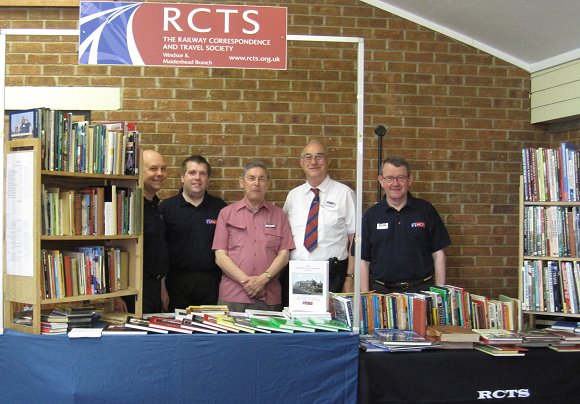Members on the Society’s stand at Maidenhead Model Railway Society Exhibition, 5 June 2010